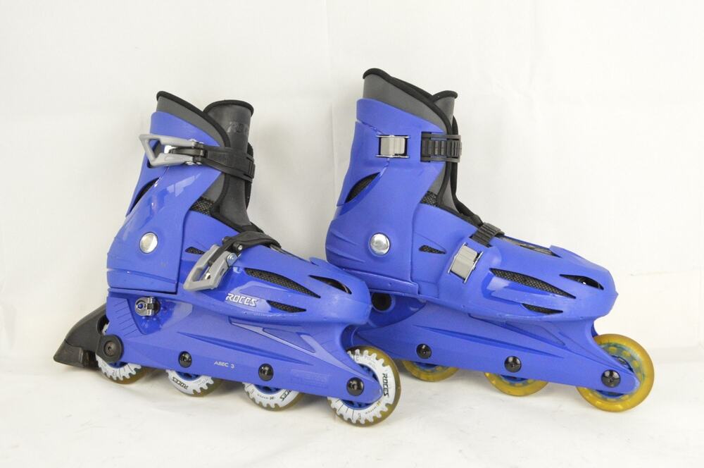 Roces Orlando II Blue Adjustable Kids Rollerblades Size 4-7